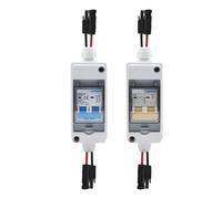 1pc 2P 600V 50A Solar photovoltaic PV Combiner Box with DC MCB IP65 HT 2ways 600/1000V 1 input 1 out DC Circuit Breaker