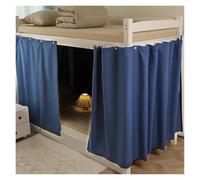 1pc/2pcs Set Solid Color Bed Curtains Bedroom Upper and Lower Bunk Fence Blackout Cloth(Color-11,W200 X L120cm (2pcs))