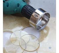 1PC 3-200mm scie cloche à noyau de verre forets diamantés à utiliser pour les outils de forage électrique en granit de marbre de carreaux de verre, 52mm