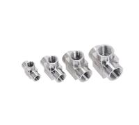 1PC 3/8" BSPT Female Tee 3 Ways 304 Stainless Steel Pipe Fitting Water Gas Oil