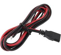 1pc 3 Pin 2 Wires Power Cord Fuse Plug Radio Fuse Cable Power Supply Replacement CB Plug Power Supply Fuse Cord Power Cord 16AWG (1.5M)