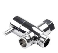 1pc 3 Way T-adapter Bath 1/2 Shower Head Mount Valve Diverter ABS Converter For Shower Brass Water Tap Connector Bathroom Faucet