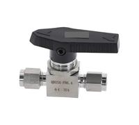 1PC 304 Stainless Steel Ball Valve Female SS304 For tube-line and pipeline Q91SA OD 4MM