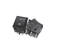 1pc 30A 250V AC High Current ON/OFF,KCD4,6Pin black,Sterling Silver Point,Rocker Power Button Switches