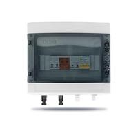 1pc 32A DC MCB Solar photovoltaic PV Combiner Box With Protection 2 input 1 out DC 600V Fuse MCB SPD 12ways