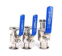 1PC 32x50.5mm 1.5" Tri Clamp Ferrule 304 Stainless Steel Ball Valve For Homebrew Diary YZWRWRMKTB