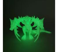 1pc 3D Printed Laser Multicolor Gradient Three Headed Dragon Figurine Fantasy Creature Model Desk Decor Collectible Gift(2)