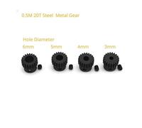 1PC 3mm/4mm/5mm/6mm Hole 0.5M 20T Teeth Steel Gear Alloy Metal Gear Main Spindle Gear Carbon Steel for electronic starter Transmission RUAJOGYNVM(5mm)