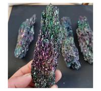 1pc 40-60g Colorful Carborundum Stone Silicon Carbide Black Quartz Crystal Gemstone Stone
