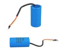 1pc 400uF 300V AC Starting Capacitor For Heavy Duty electronic starter Air Compressor Red Yellow Two Wires NWPNLXEA