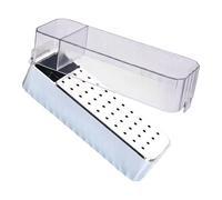 1pc 40Slot Transparent Ongles Foret Organisateurs Boîte Lumière En Plastique Mallette De Rangement Pour Manucure Outils Conteneur Nail Tool Organizer Case