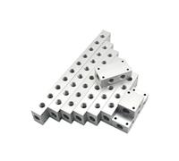 1PC 40x25mm G3/8" In G1/4" Out 2 Sides x 2-12 Ways Aluminium Alloy Distributor Manifold Splitter Block Pneumatic Air Fitting(2 Sides x9 Ways) Plumbing Fittings