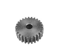 1Pc 45# Engrenage droit en acier 1Mod 21/22/23/24/25/26/27/28T Engrenage métallique Épaisseur 10mm Diamètre extérieur 13-18mm(1M 21 Teeth)