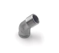 1pc 45FM 1-1/2" BSP elbow Butt Adapter 304 Stainless Steel Pipe Fittings Suitable Home Piping PAJPXPCD