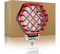 1pc 48W leds de travail pour véhicules tout terrain pare-chocs voiture modification phare contrôle rouge coque