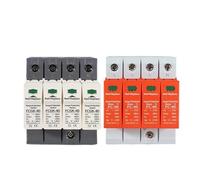 1pc 4P SPD 500V 600V 800V 1000V 20KA~40KA Parafoudre de protection domestique Dispositif d'arrêt basse tension 275VAC 385VAC(Gray Surge,275VAC)
