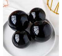 1pc 5-5.5cm Obsidian Crystal Ball Black For Home Office Garden Ghost Decoration Gift Gemstone Stone
