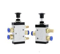 1Pc 5 Port 2 Position 1/4" Hand Operated Air Valve Manual Pneumatic Controller 4R210-08 NWPNLXEA(PC 8mm Fittings,4R210-08)
