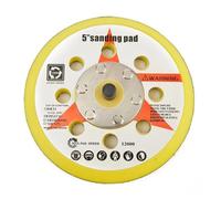 1pc 5 pouces 125mm 8 trous ponceuse support tampon crochet et boucle polisseuse éponge disque de ponçage 5/16 UNF filetage mâle