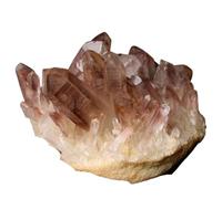 1pc 500-550g Cristal de Quartz Rouge Clair Cluster Point