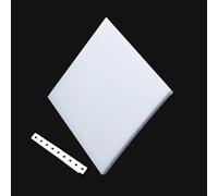 1pc 500mm x 500mm PTFE Plastic Sheet - High Performance Non-Stick Board for Gaskets, DIY Crafts, and Industrial(2mm)
