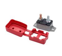 1pc 50A 12V DC Circuit Breaker Cover Dual Battery Fuse Automatic Auto Reset Waterproof Circuit Breaker BKYUKJVU