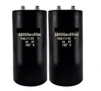 1pc 50V 68000uF Aluminum Electrolytic Capacitor Screw Terminal Capacitor MQXFCZUX