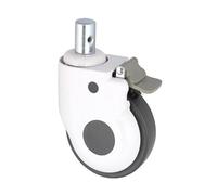 1Pc 5Inch Medical Caster Equipment Package Shell Avec Frein Silencieux Universel(Plunger-Braked)