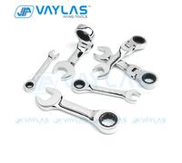 1pc 6-19mm Mini liquet outil clé Ultra-courte fixe liquet à tête flexible ombinée toupie 72T CR-V acier Fixed Head