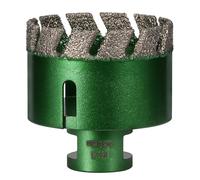 1pc 6-68mm M14 Filetage Sec Brasé Sous Vide Marbre Maçonnerie Scie Cloche Ouvreur Diamant Foret De Carottage for Carrelage En Céramique Granit Marbre(60MM)