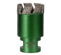 1pc 6-68mm M14 Filetage Sec Brasé Sous Vide Marbre Maçonnerie Scie Cloche Ouvreur Diamant Foret De Carottage for Carrelage En Céramique Granit Marbre(35MM)