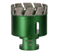 1pc 6-68mm M14 Filetage Sec Brasé Sous Vide Marbre Maçonnerie Scie Cloche Ouvreur Diamant Foret De Carottage for Carrelage En Céramique Granit Marbre(50MM)