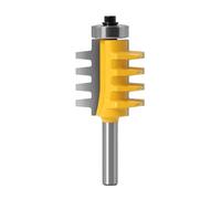 1PC 6 8 12mm 1/2 1/4in Tige Rail Réversible Joint à Doigt Colle Fraise Cône Tenon Boiserie Fraise Outils Électriques Fraise à Bois(8mm shank)