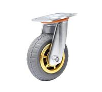1Pc 6-Inch-Directional Wheel Heavy Duty Caster Mute Rubber Flat Trolley Absorption des chocs avec frein