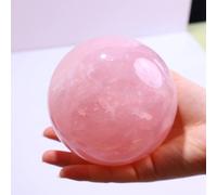 1pc 7.5-8CM rose quartz polished crystal ball bedroom love ornaments will be favored by the god of give it to girl Gemstone Stone