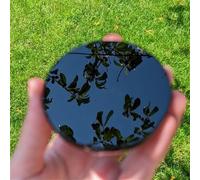 1pc 7-9cm Obsidian polishing mirror black quartz crystal High-end decoration Gemstone Stone