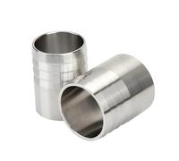 1PC 76mm Hose Barb x Butt Welding Connector SUS304 Stainless Steel Pipe Fitting Homebrew