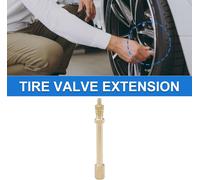 1Pc 80Mm Pneu Valve Rallonge Universel Cuivre 180 Degré Pneu Valve Tige Rallonge Pour Voiture Moto Vr Camion Vélo
