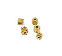 1PC 8T 9T 10T 12T Teeth 0.6 Modulus Copper Metal Gear Spindle Gearwheel Fit 2mm 2.3mm 3mm 3.175mm electronic starter Shaft for RC Car Model RUAJOGYNVM(10T 1.98mm Hole)