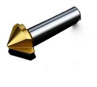 1pc 90 Moustiquaire HSS Outil de broyage en métal chanfreint 1 3 couteau de flûte décédé orifice rose cove perceur rond MERLE(4PCS,3 Flutes)