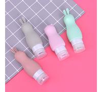 1pc 90ml Mignon Voyage Presse Bouteilles Silicone Bouteilles Rechargeables Voyageur Emballage Lotion Points Shampooing Conteneur Presse Bouteilles