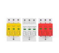 1pc AC SPD 3P 3 Phase 20KA 40KA 60KA 275V 385V 420V House Lightning Surge Protector Protective Low-voltage Arrester Device MQXFCZUX(275V,20-40KA)