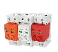 1pc AC SPD Parasurtenseur Distribution Basse Tension Dispositif de Protection Parafoudre Domestique Module de Commutation 2P 20KA~40KA(2P 385V AC,20-40KA(White))
