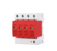 1pc AC SPD Parasurtenseur Distribution Basse Tension Dispositif de Protection Parafoudre Domestique Module de Commutation 4P 30KA~60KA(4P 275V AC,10-20KA(Orange))