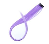 1pc All Long Straight Color Hair Piece Extensions Clip In Highlight Rainbow Streak Pink Synthetic Strands On Clips(17)