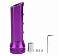 1PC Aluminum Alloy Handbrake Lever Cover Universal Car Handbrake Lever Cover Anti slip Hollow Design Suitable for Sedans SUVs and Off road Vehicles Direct Plug in Installation (Violet)