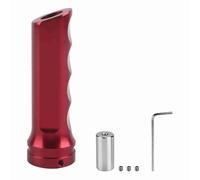 1PC Aluminum Alloy Handbrake Lever Cover Universal Car Handbrake Lever Cover Anti slip Hollow Design Suitable for Sedans SUVs and Off road Vehicles Direct Plug in Installation (rouge)