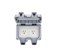 1pc Americ US Standard IP66 15A AC250V Weatherproof Outdoor Wall Power Socket Box Electrical Outlet for Charging Pile NWPNLXEA(MP22-A)
