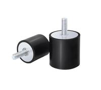 1pc Amortisseur en Caoutchouc Type VD, Colonne Tampon cylindrique, diamètre 30mm, Longueur 25mm, Filetage mâle M8, Longueur du Filetage mâle 23mm, 30x25-M8x23mm