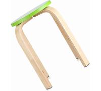 1Pc AntiSlip Bent Wood Stacking Stool Candy Color Home Furniture Kids Room Decor Green (tabouret empilable en bois courbé antidérapant)